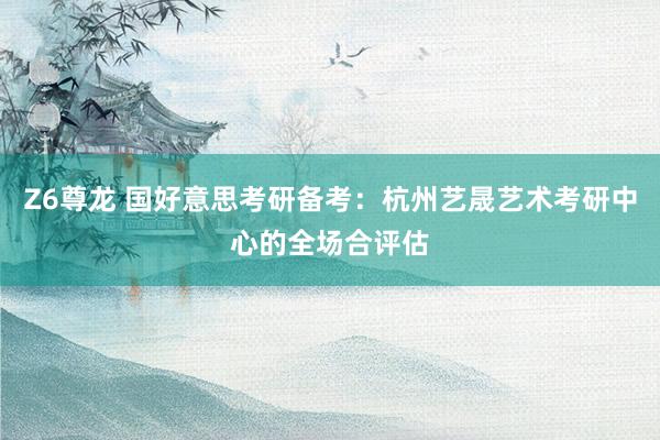 Z6尊龙 国好意思考研备考：杭州艺晟艺术考研中心的全场合评估