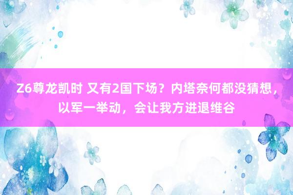 Z6尊龙凯时 又有2国下场？内塔奈何都没猜想，以军一举动，会让我方进退维谷