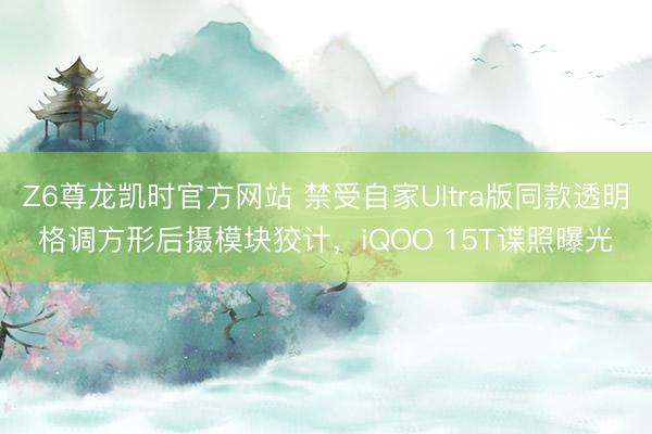 Z6尊龙凯时官方网站 禁受自家Ultra版同款透明格调方形后摄模块狡计，iQOO 15T谍照曝光